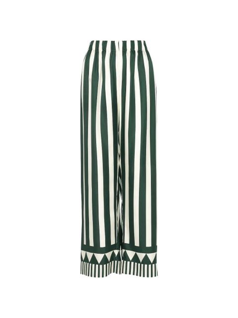 ERES Pacha striped-pattern trousers - Green - zdjęcie produktu nr 1
