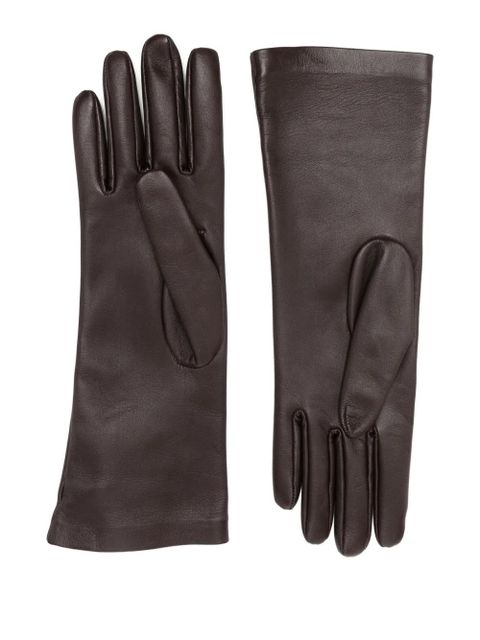 KHAITE Remo leather gloves - Brown - zdjęcie produktu nr 2