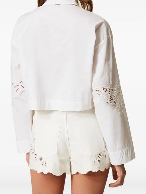 TWINSET lace-details shirt - White