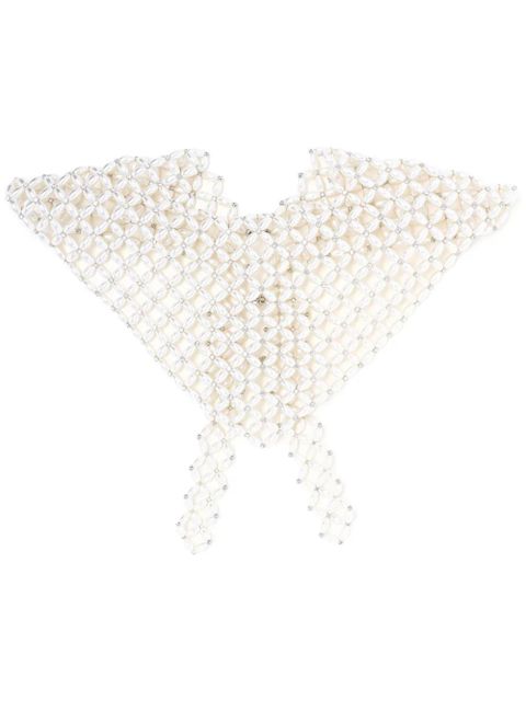 Simone Rocha embellished sailor scarf - White - zdjęcie produktu nr 1