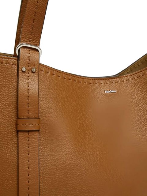 Max Mara large leather tote bag - Brown - zdjęcie produktu nr 2