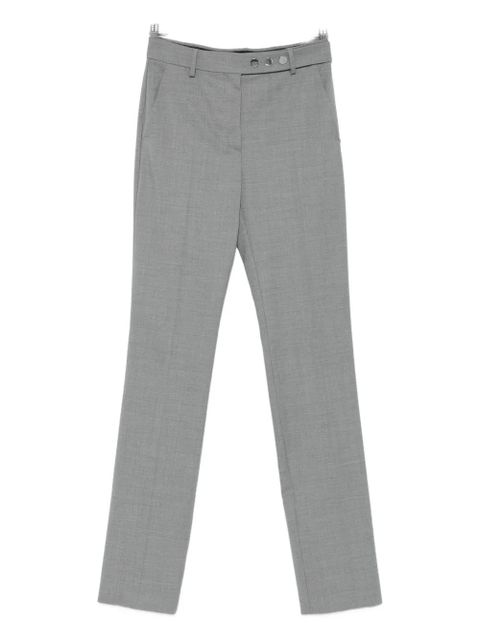 Sportmax virgin wool straight-leg trousers - Grey