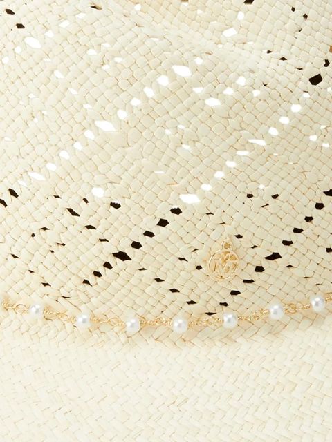 Maison Michel Virginie perforated hat - Neutrals - zdjęcie produktu nr 2