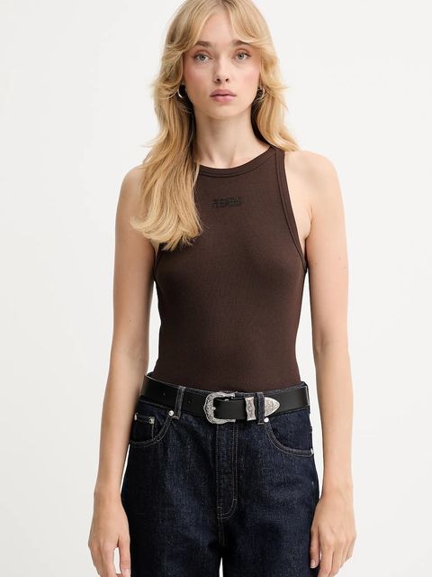 Gestuz top damski kolor brązowy 10910297 - zdjęcie produktu nr 1