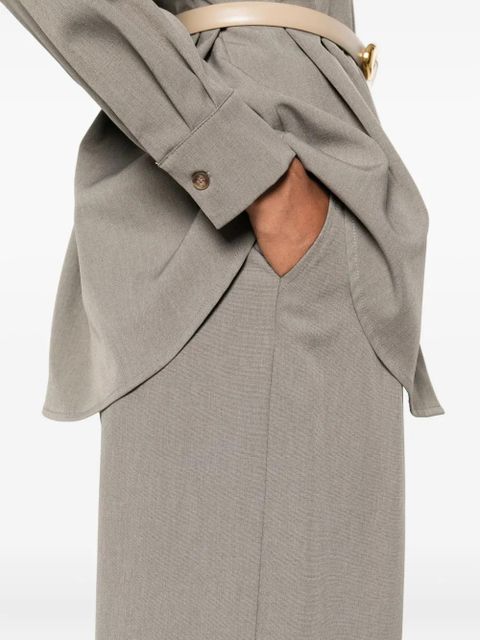 Eleh pleated welt-pocket trousers - Grey - zdjęcie produktu nr 2