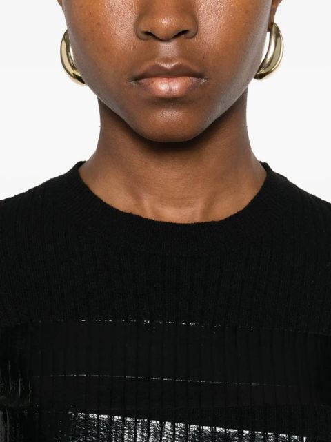 MM6 Maison Margiela round-neck sweater - Black