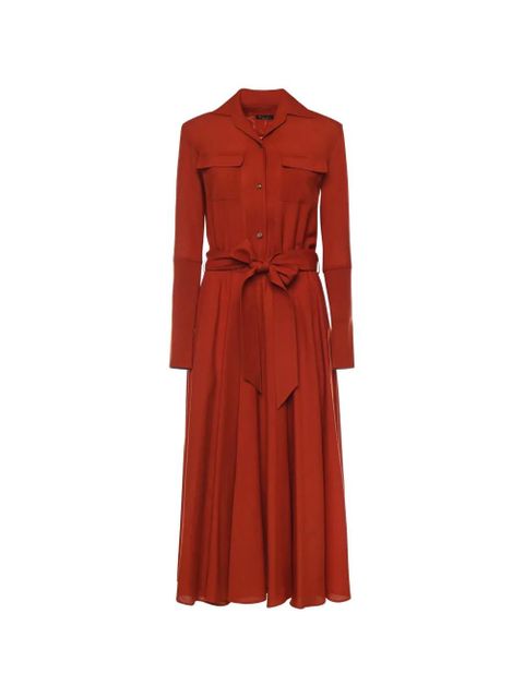 Loro Piana Verlaine buttoned belted dress - Orange - zdjęcie produktu nr 1