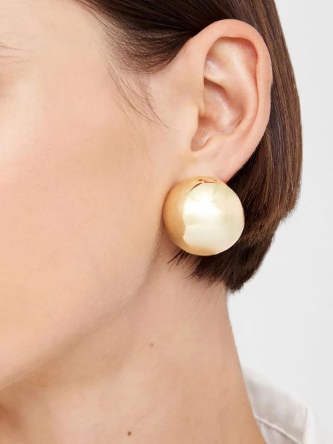 ANINE BING 14kt yellow gold large Dome earrings - zdjęcie produktu nr 2