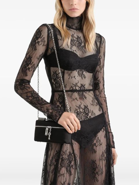 Dolce & Gabbana medium Sicily chain charm mini bag - Black - zdjęcie produktu nr 2