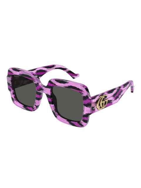 Gucci Eyewear leopard-print sunglasses - Pink - zdjęcie produktu nr 2