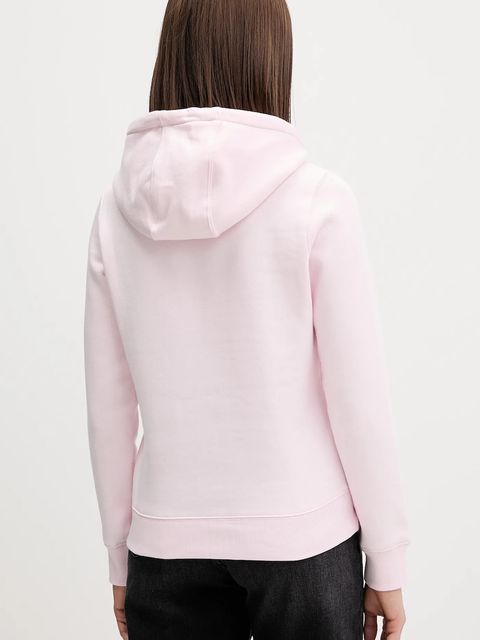 Tommy Jeans bluza damska kolor różowy z kapturem gładka DW0DW19958 - zdjęcie produktu nr 2