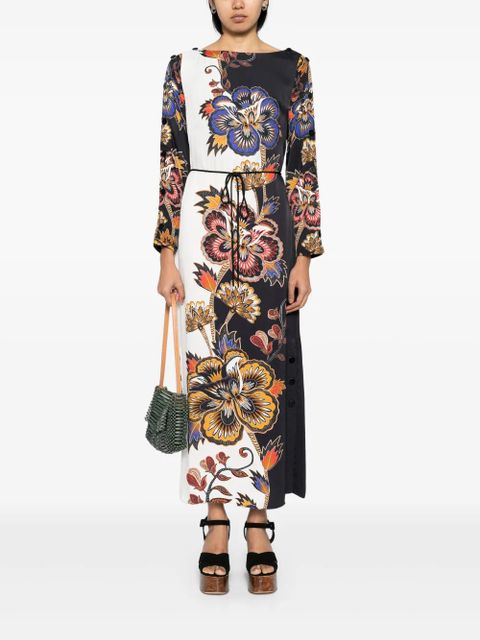 FARM Rio floral midi dress - Blue - zdjęcie produktu nr 2