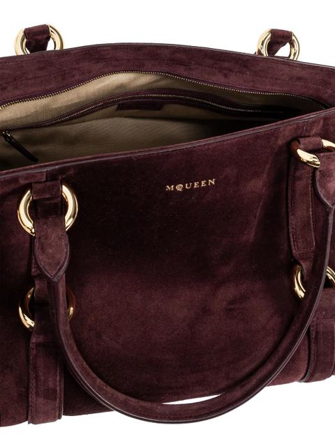 Alexander McQueen ring-detail holdall - Red