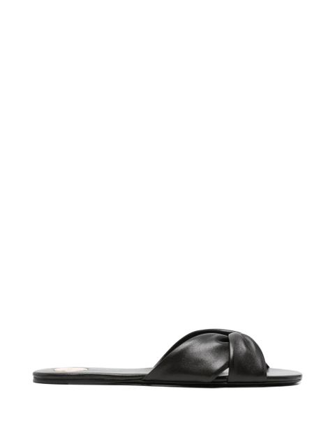 Saint Laurent twisted leather sandals - Black - zdjęcie produktu nr 1