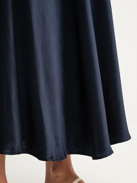 Pedro del Hierro spódnica kolor granatowy midi rozkloszowana 7592138 - zdjęcie produktu nr 2