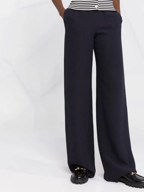Valentino Garavani high-waisted wide-leg trousers - Blue