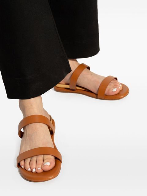 Casadei leather slides - Brown