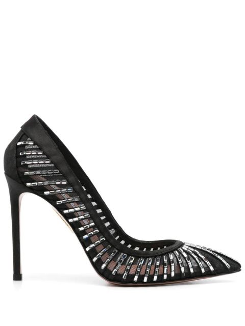 Aquazzura 105mm Passions Crystal pumps - Black - zdjęcie produktu nr 1