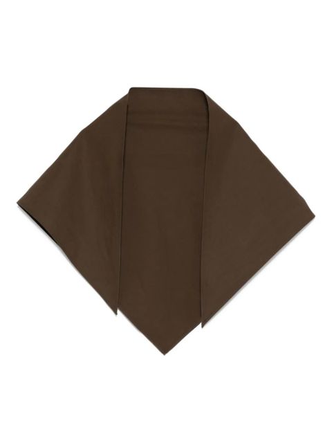 Magda Butrym shawl-collar cotton scarf - Brown - zdjęcie produktu nr 1