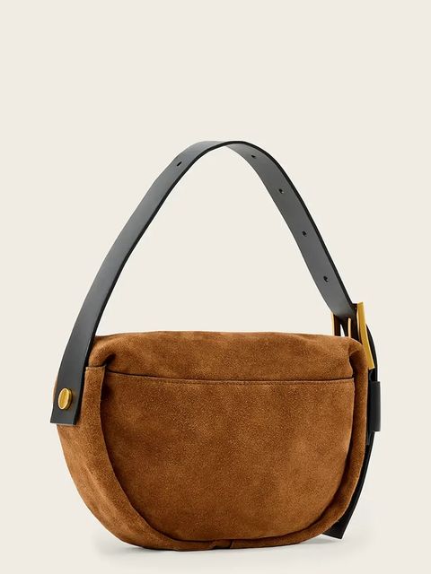 AllSaints torebka zamszowa - zdjęcie produktu nr 2