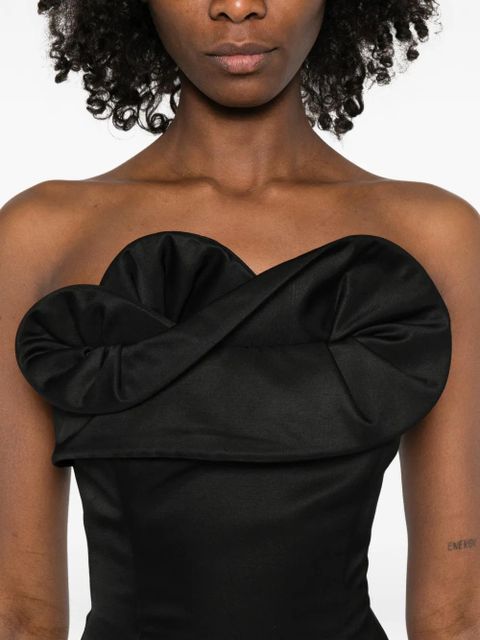 Magda Butrym petal strapless corset - Black