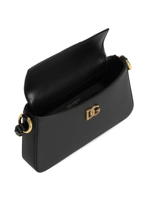 Dolce & Gabbana logo-plaque mini bag - Black