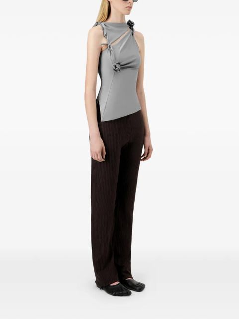 Coperni knotted flower top - Grey