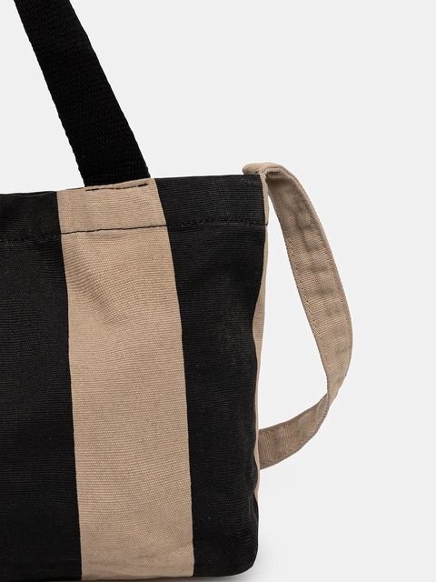 Samsoe Samsoe torebka bawełniana SAFRINKA kolor czarny F24200050