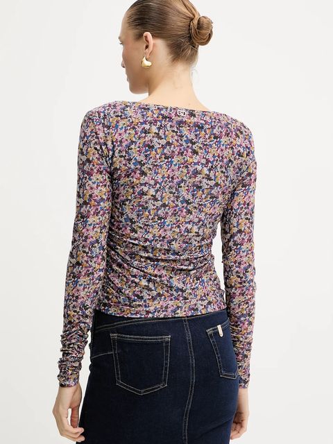 Liu Jo bluzka damska kolor fioletowy wzorzysta MF5081 J3821 - zdjęcie produktu nr 2