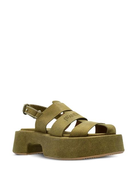 JW Anderson 50mm platform fisherman sandals - Green - zdjęcie produktu nr 2