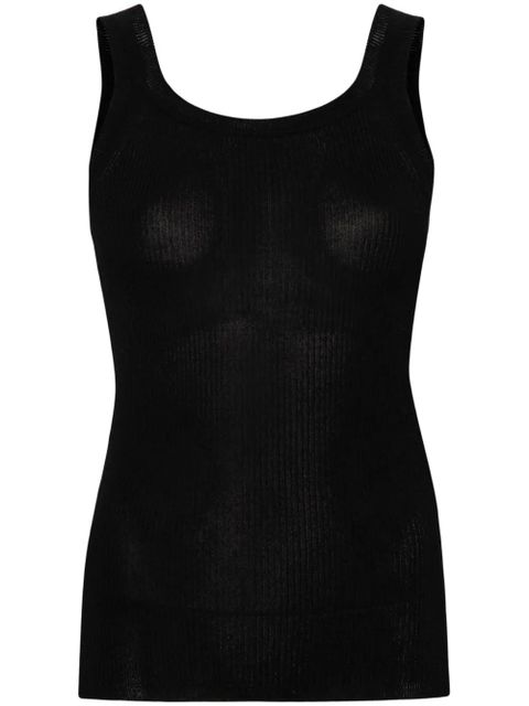 Max Mara fine-ribbed tank top - Black - zdjęcie produktu nr 1