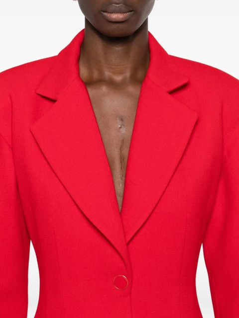 Rowen Rose tuxedo maxi dress - Red