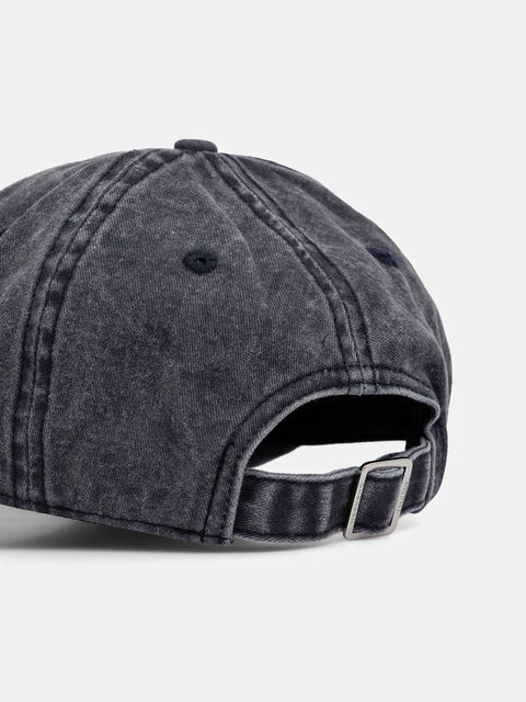 Weekend Max Mara czapka z daszkiem bawełniana BRUNO kolor granatowy 2525576024600