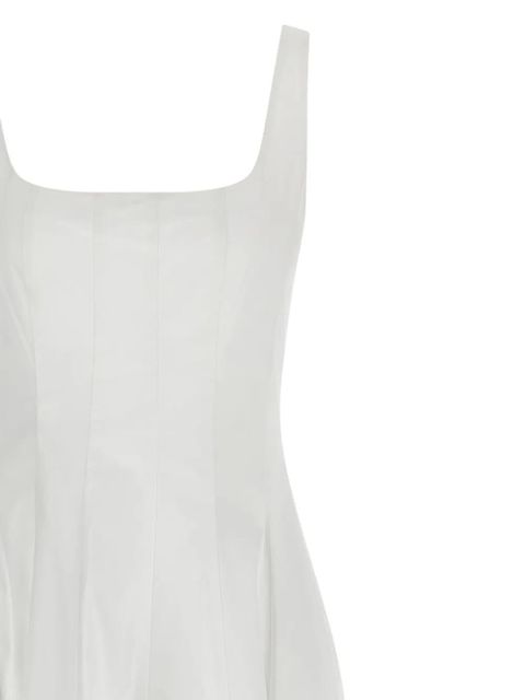 STAUD Wells corset panel dress - White