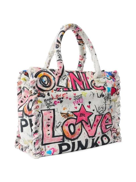 PINKO printed shoulder bag - White - zdjęcie produktu nr 2