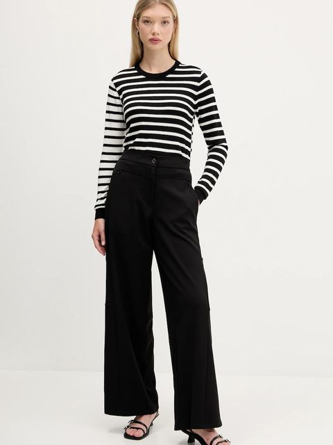 Desigual sweter z wełną BERGEN damski kolor czarny lekki 25WWJF08 - zdjęcie produktu nr 2