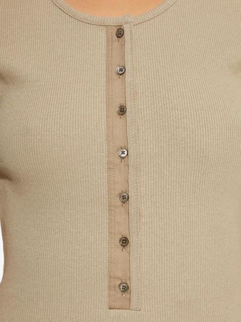 LEMAIRE ribbed T-shirt - Neutrals