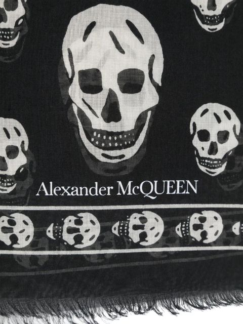 Alexander McQueen Classic Skull scarf - Black