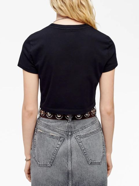 RE/DONE short-sleeve cropped T-shirt - Black