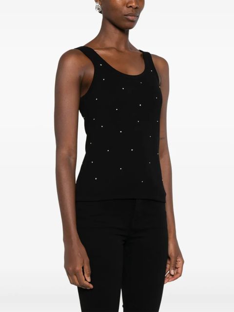 SANDRO rhinestone-embellished top - Black