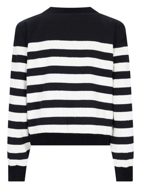 Balmain striped cardigan - Black