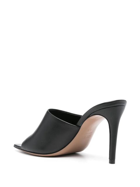 Paris Texas 95mm leather sandals - Black