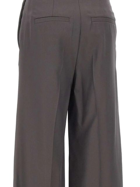 LouLou de Saison Pratt pleated-front belted trousers - Grey - zdjęcie produktu nr 2