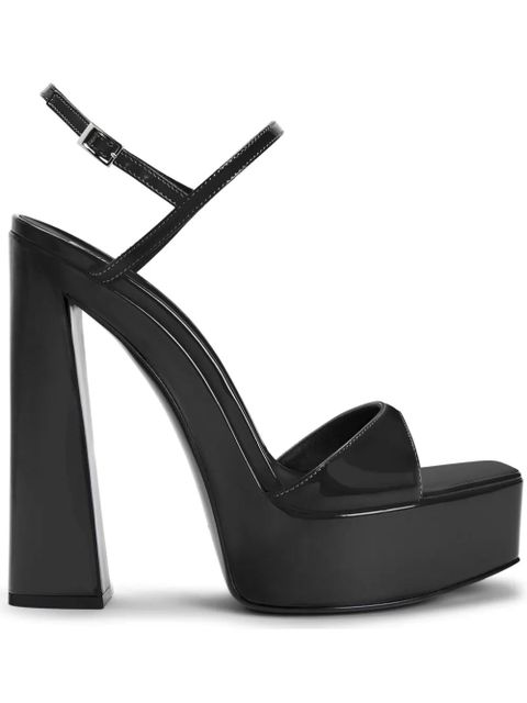 Giuseppe Zanotti Sylvy 145mm platform sandals - Black - zdjęcie produktu nr 1