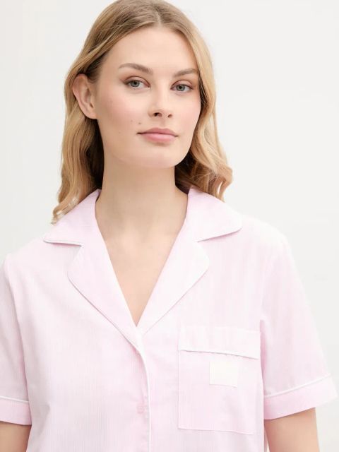 Guess piżama bawełniana MARTA damska kolor różowy bawełniana O5GX10 WH1K1