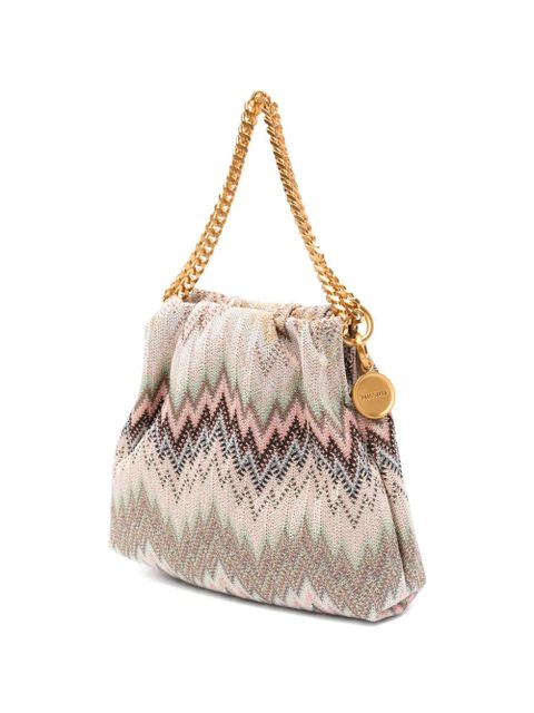 Missoni zigzag-knit chain-link mini bag - Neutrals