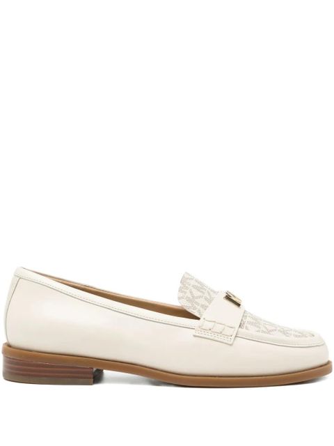 Michael Kors lex leather logo loafers - White - zdjęcie produktu nr 1