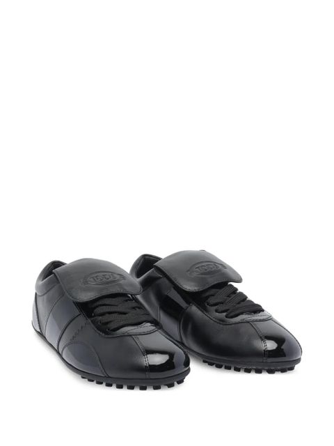 Tod's leather lace-up low-top sneakers - Black
