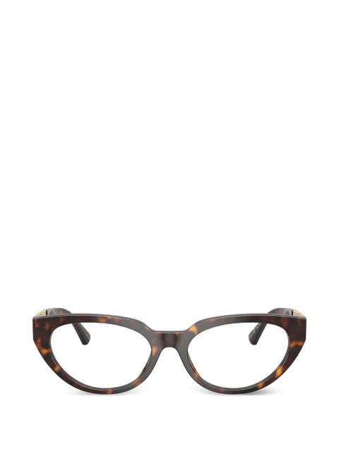 Versace Eyewear cat-eye glasses - Brown - zdjęcie produktu nr 1