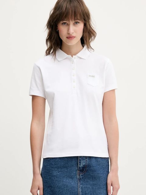 Guess Jeans polo damski kolor biały W5GP73 KCYR1